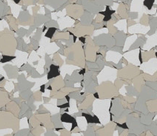 Coastal Granite flake floor finish