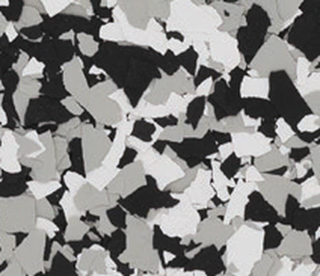 Salt & Pepper flake floor finish